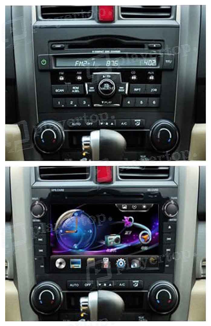 montage autoradio honda crv 2006 2011